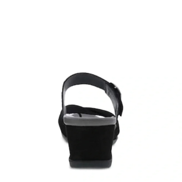 NWOT Dansko Aubree Black Wedge Sandals - Picture 3 of 8